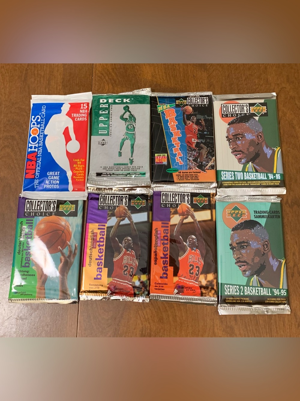40-Pack 90s Basketball Sealed Pack Lot - Upper Deck, Collector's Choice, Hoops